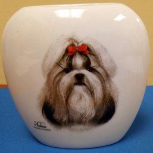 Rosalinde Shih Tzu Pillow Vase